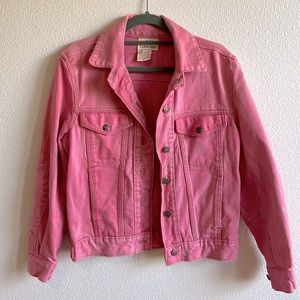 Vintage USA Made ✨ candy pink 🍭 100% cotton Calvin Klein denim jacket